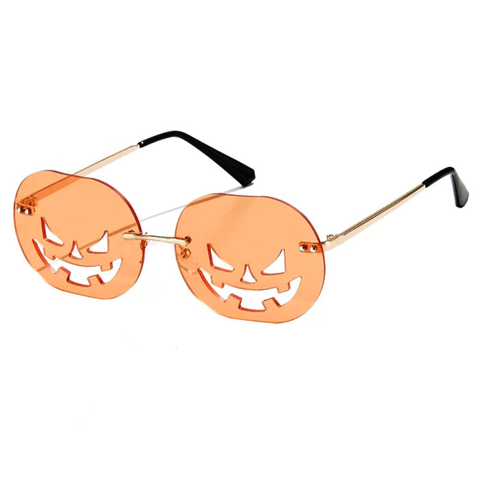 Y2K Fashion Pumpkin Sunglasses - Cute Aesthetic Shades for Coquette & Grunge Styles
