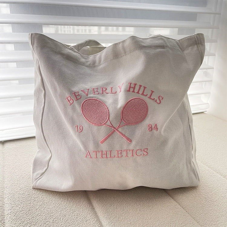 Y2K Fashion Tennis Club Tote Bag - Cute Aesthetic for Preppy Outfits & Grunge Style