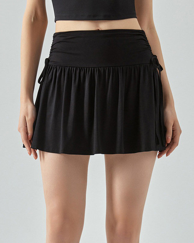 Y2K Grunge Aesthetic Black Tennis Skirt - Cute Cargo Style for Comfy, Trendy Outfits