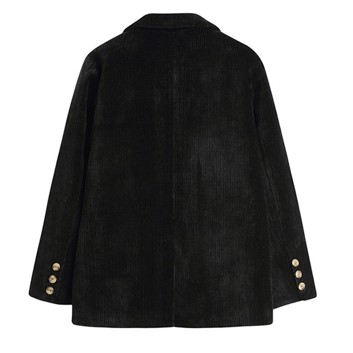 Y2K Grunge Aesthetic Cord Jacket - Vintage Style for Cute Outfits & Comfy Layering