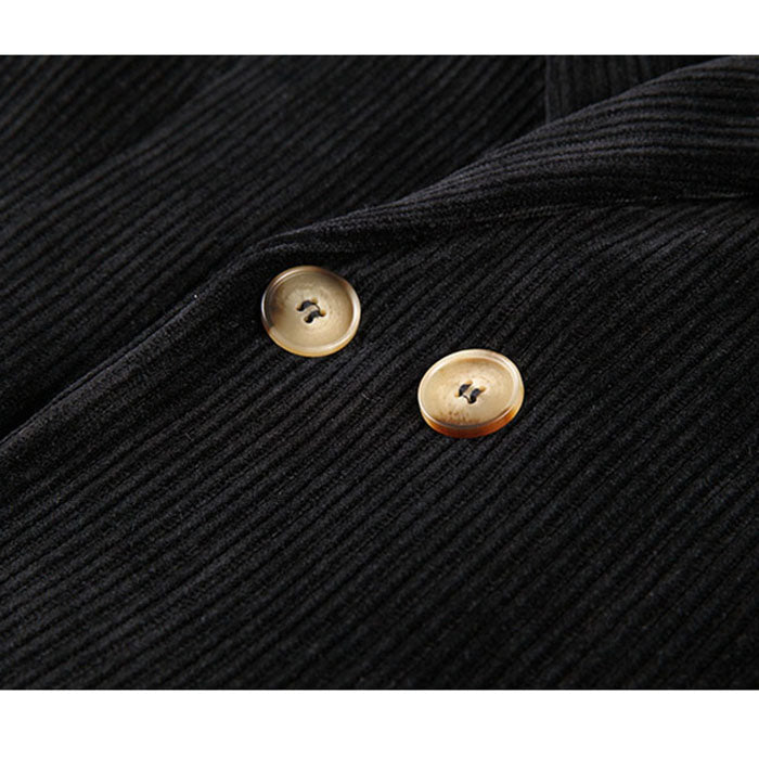 Y2K Grunge Aesthetic Cord Jacket - Vintage Style for Cute Outfits & Comfy Layering