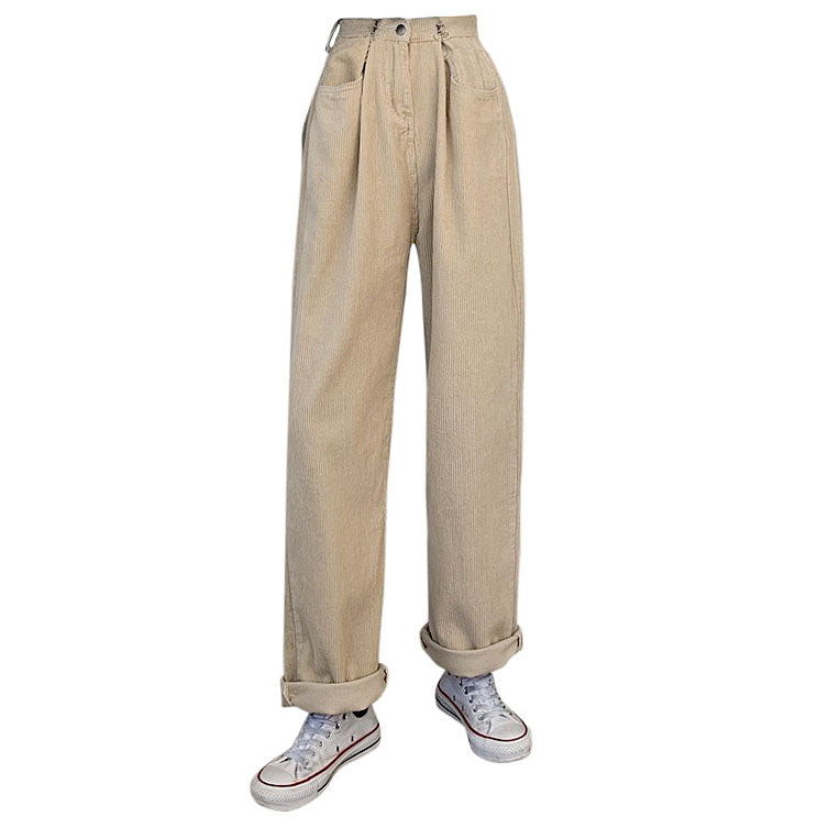 Y2K Grunge Aesthetic Cord Pants - Comfy Cargo Style for Cute Outfits & Vintage Vibes
