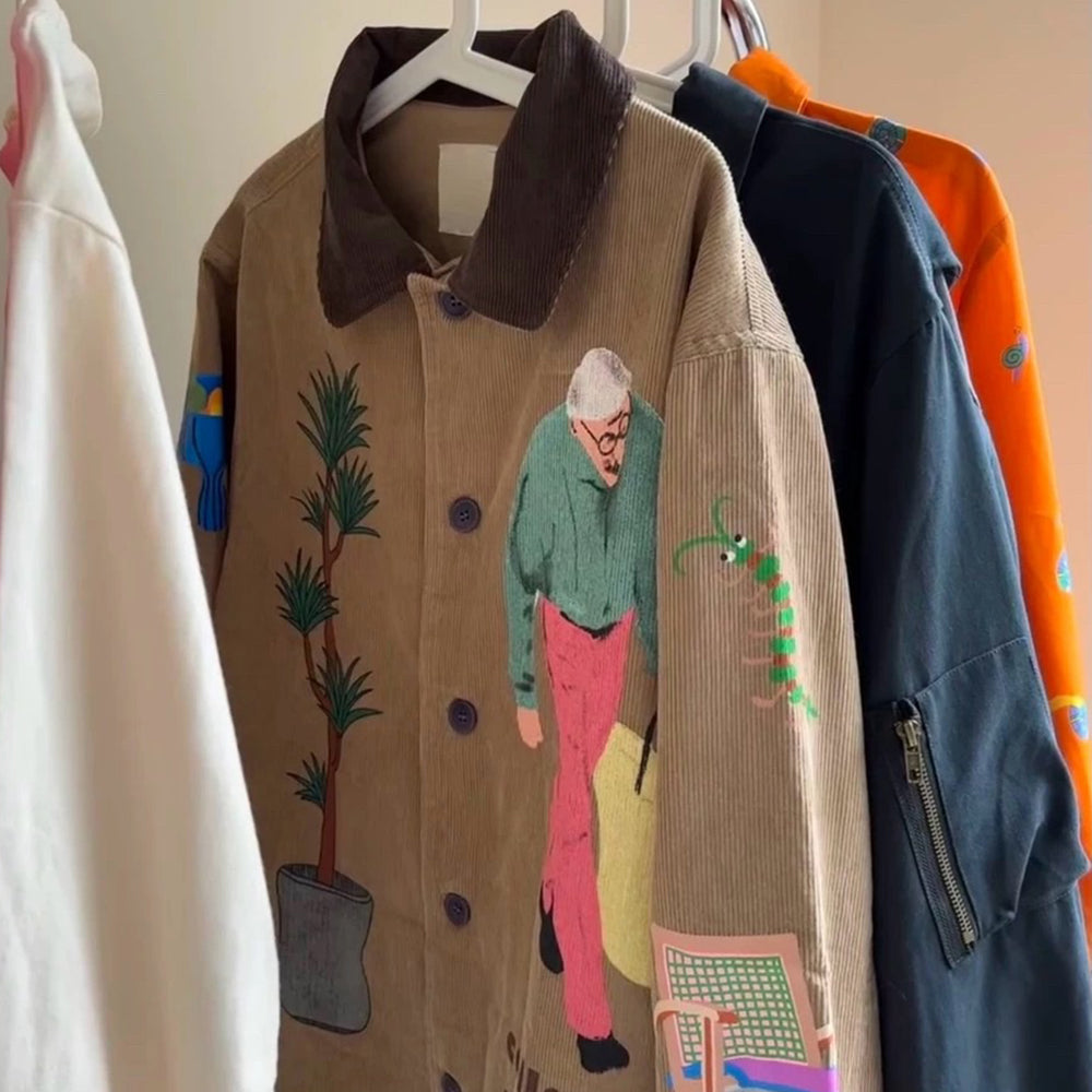 Y2K Grunge Corduroy Jacket - Vintage Aesthetic Outerwear for Coquette and Soft Girl Styles