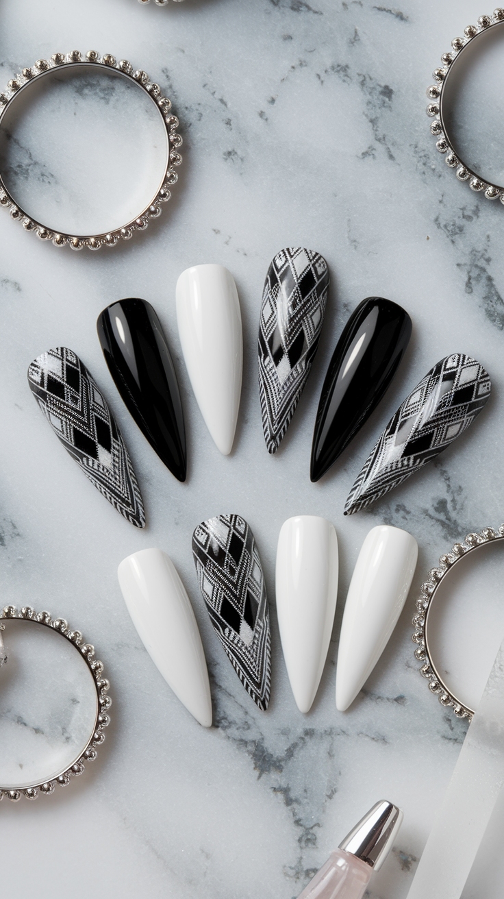 Black and White Nail Designs Elegant for Every Occasion outfit idea
