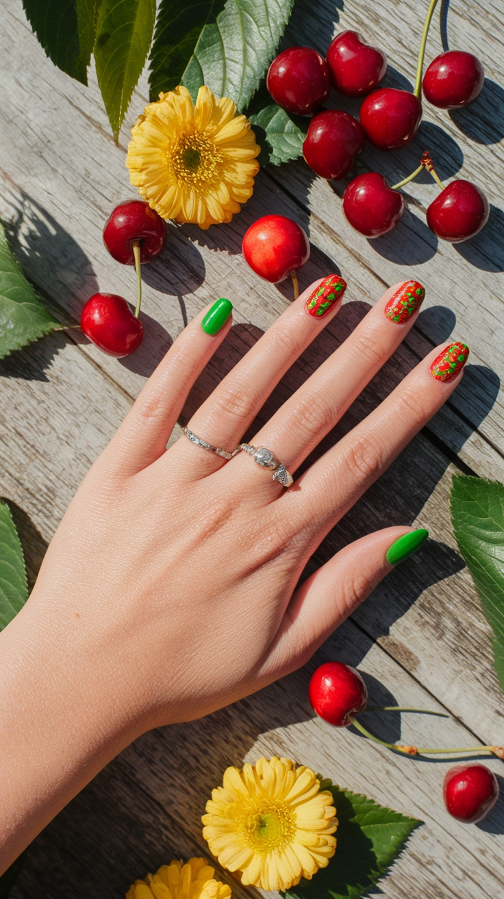 Cherry Nail Designs Summer: Fun and Fruity Looks outfit idea