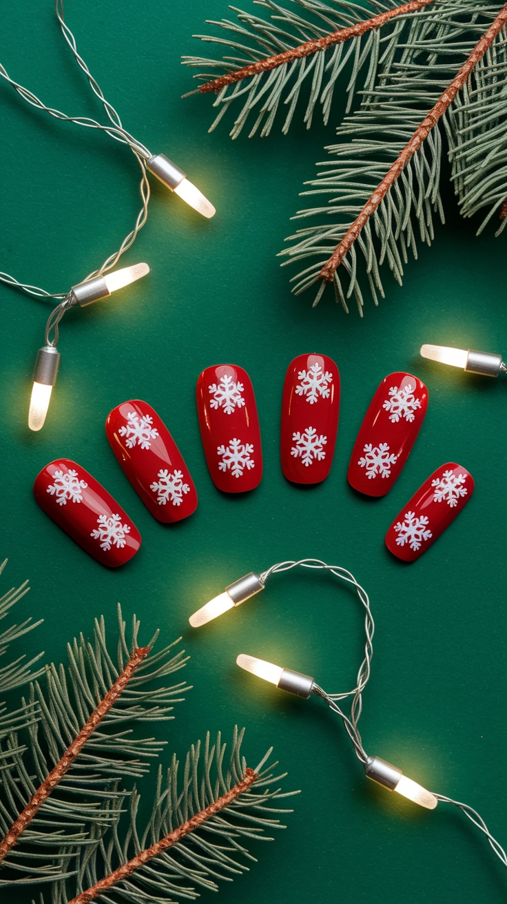 christmas nail designs simple