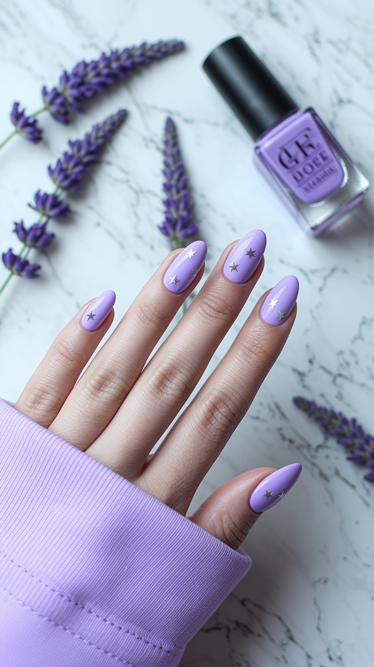 cute purple nail ideas