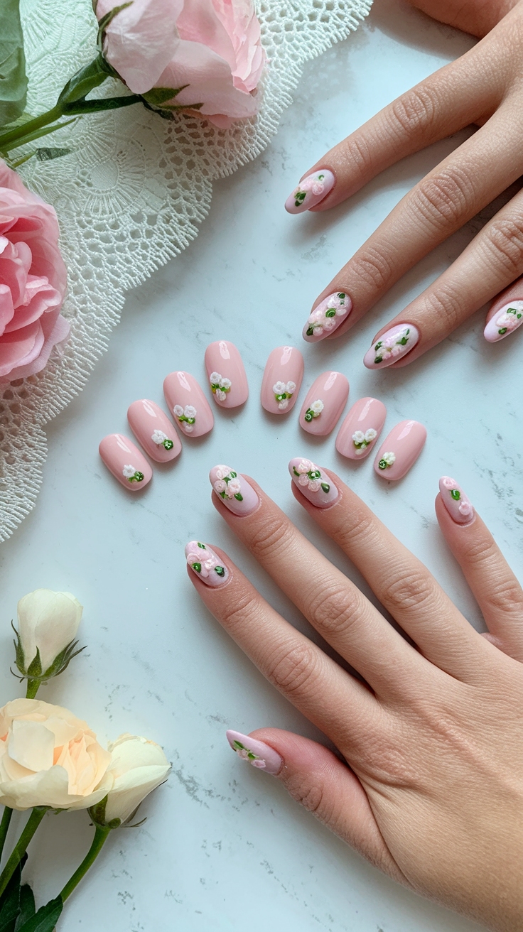 cute spring nail designs simple