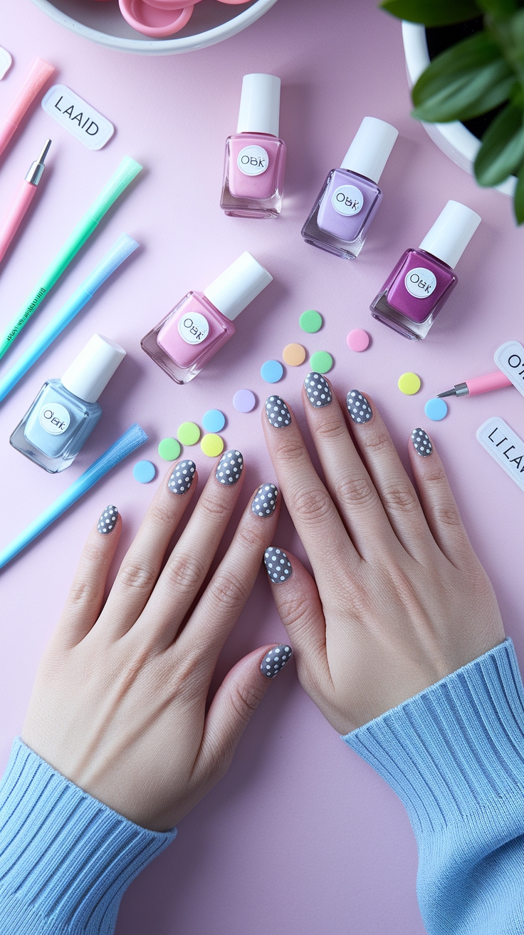 Easy Nail Art for Beginners Short Nails _xdsx