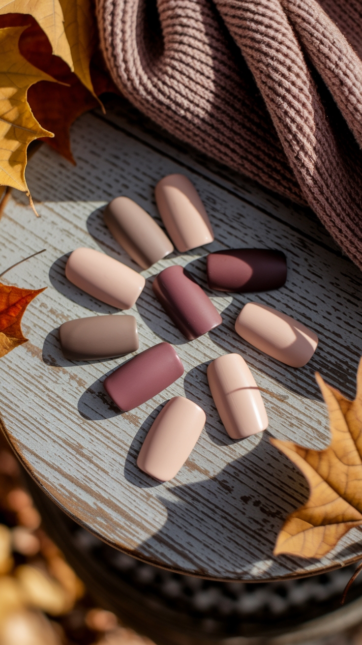 fall neutral nail colors