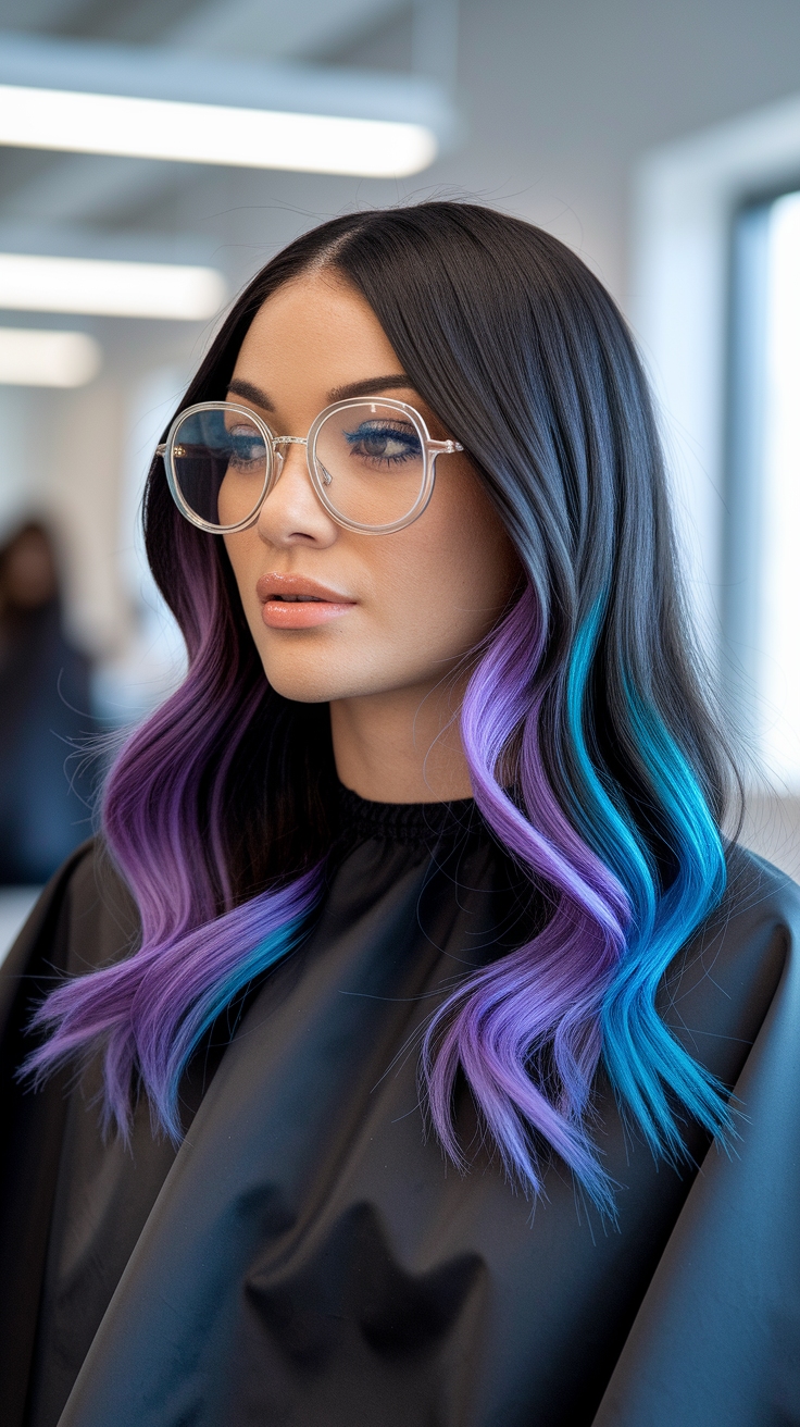 hair streaks for black hair