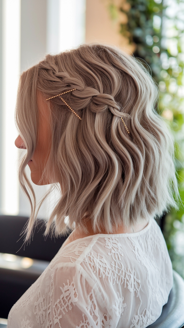 Stylish Hair Styles for Wavy Hair Medium Length outfit idea