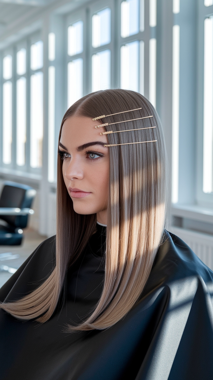 Sleek Hair Styles with Straight Hair to Inspire You outfit idea