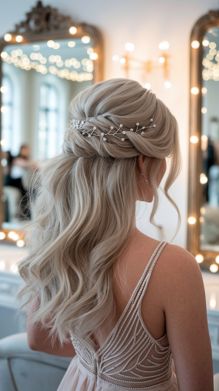 half up half down prom