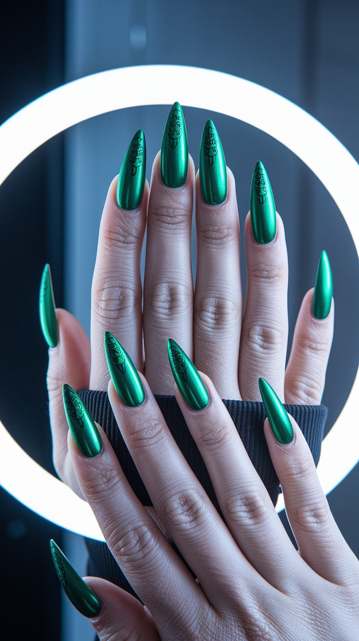 nail designs cat eye