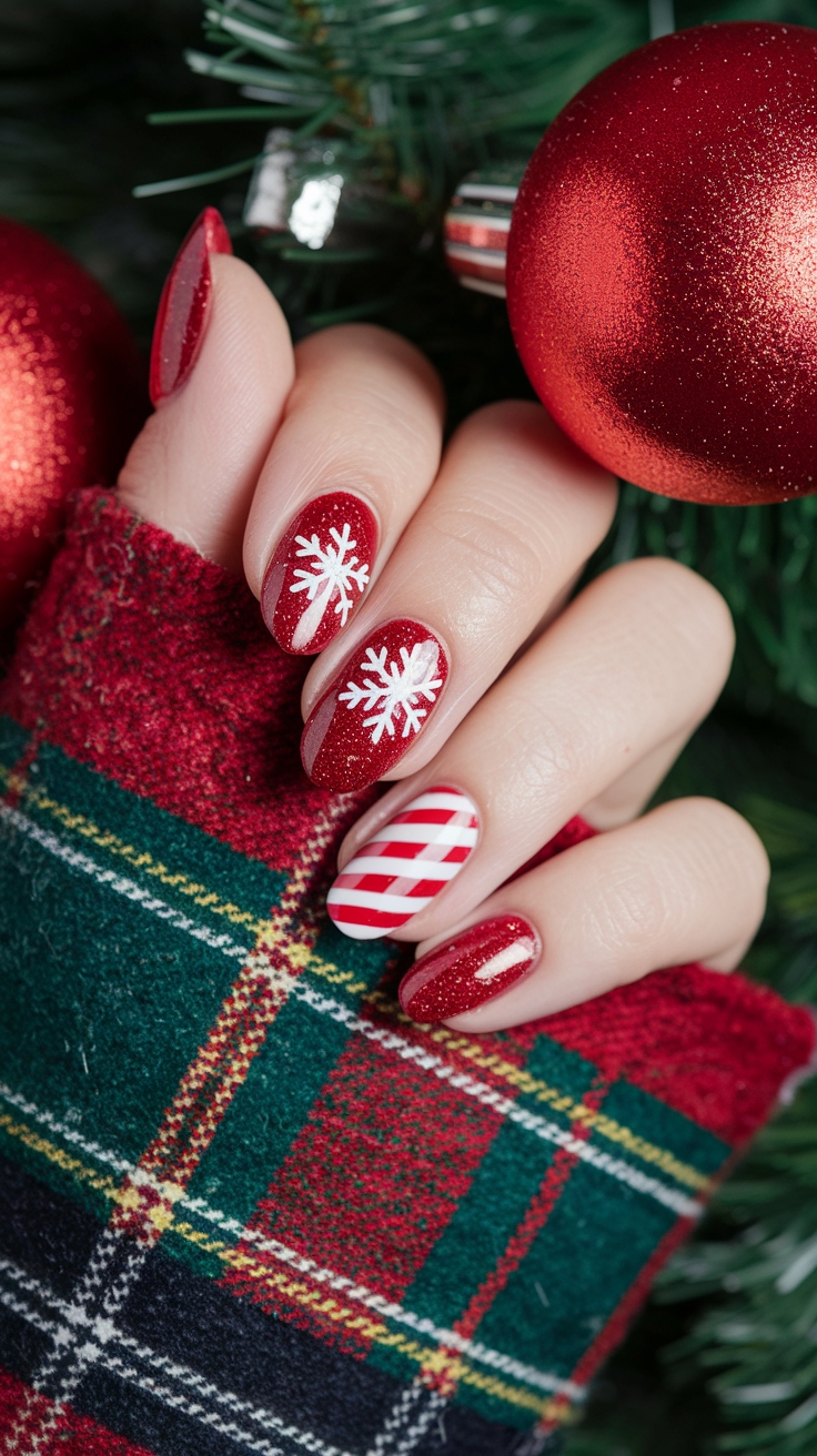 nail ideas for christmas