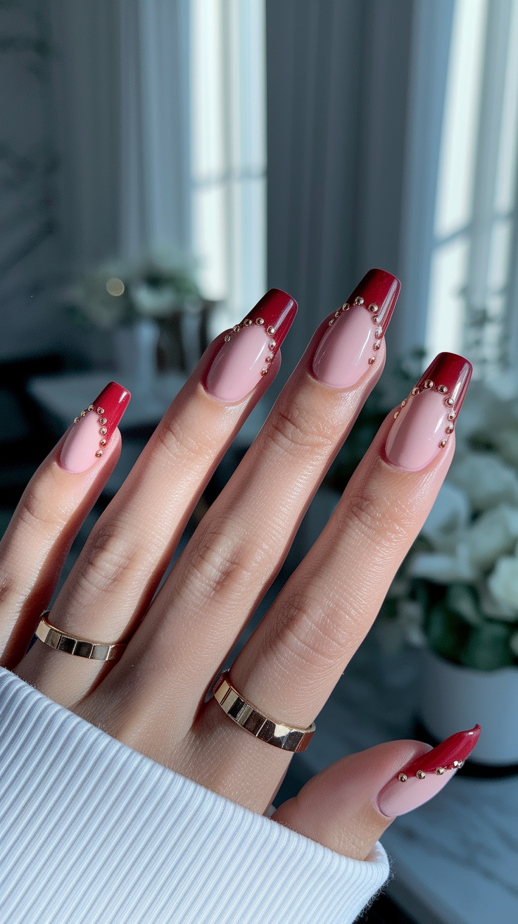 red french nail designs