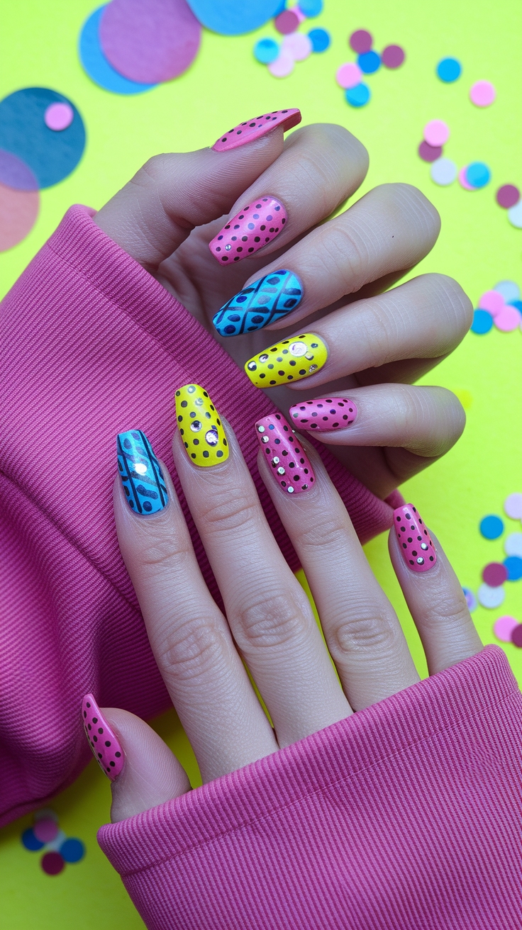 short funky nail designs