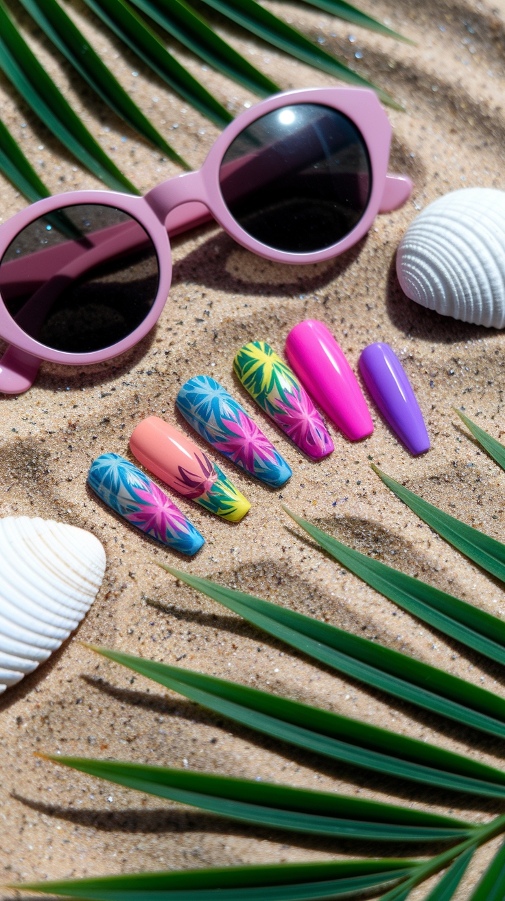 Square Nail Designs Summer: Trending Shapes and Colors outfit idea