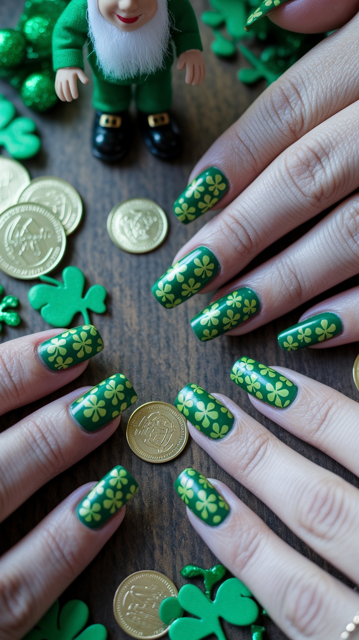 st patricks nail designs