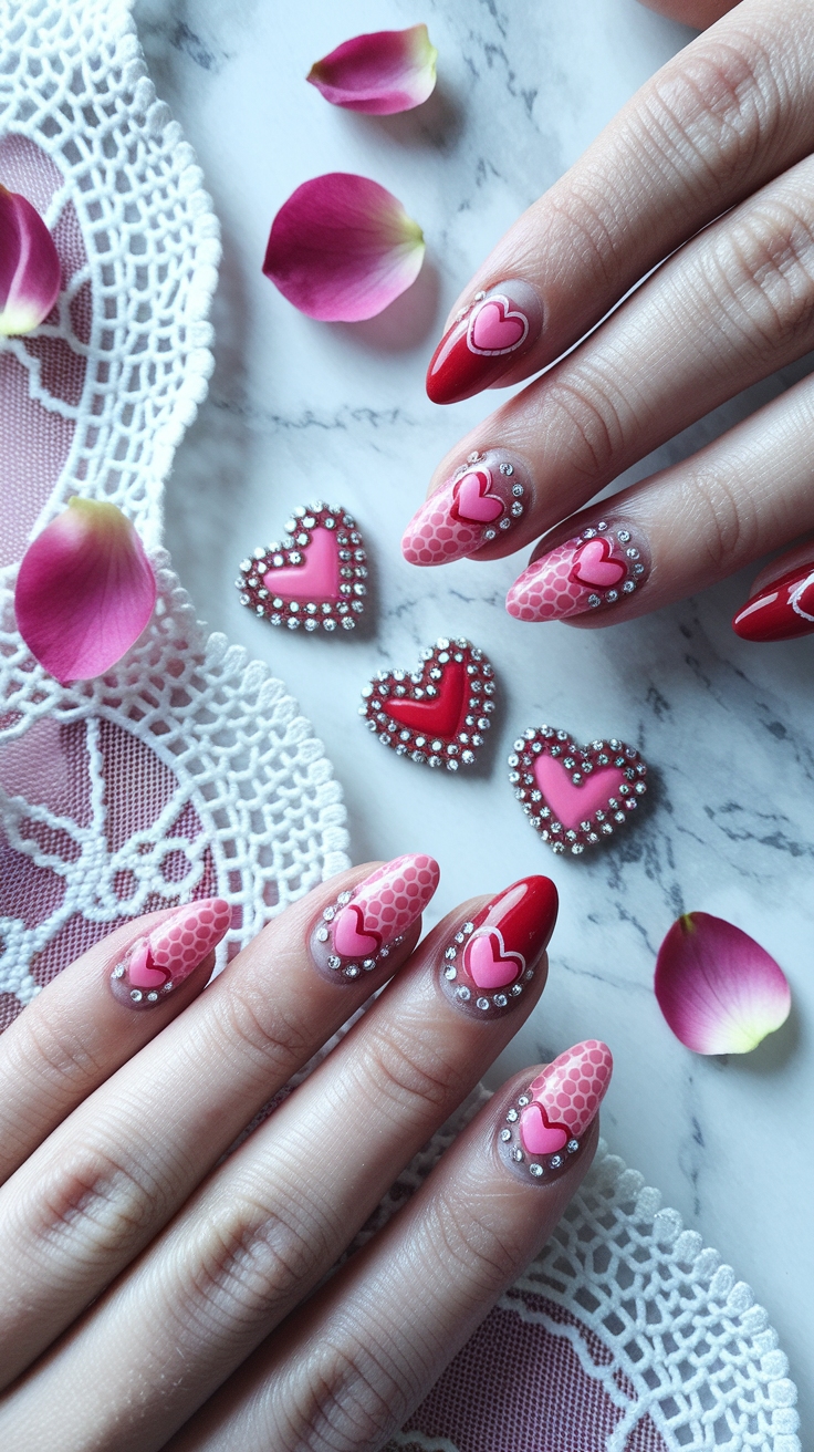 Unique Valentine Nail Art Designs to Impress