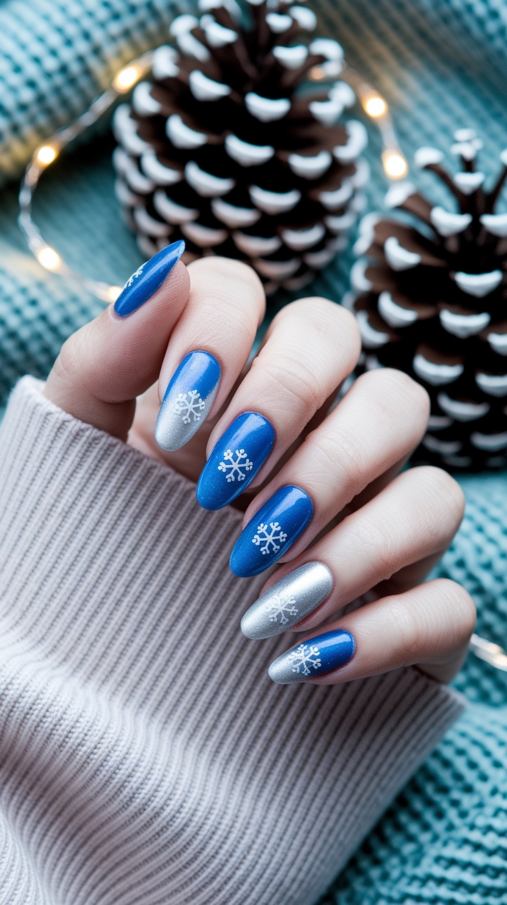winter acrylic nail designs