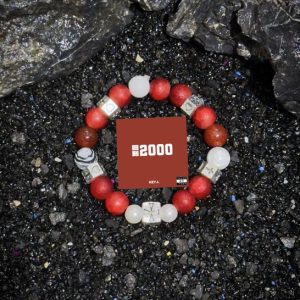 2000 Liu Cong Album Cover Beaded Bracelet - Niche Soul Collision Design, Retro Style, Unique Fashion Accessory