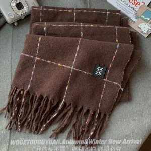 2023 Women's Imitation Cashmere Scarf - Plaid High-End Shawl Neck Warmer for Autumn and Winter Fashion Trend