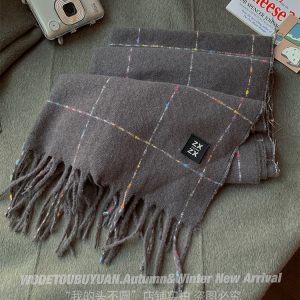 2023 Women's Imitation Cashmere Scarf - Plaid High-End Shawl Neck Warmer for Autumn and Winter Fashion Trend