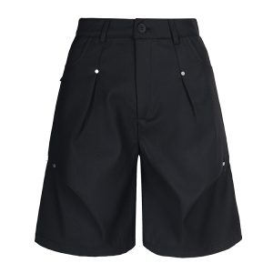 2025 Summer Pleated Casual Trousers - Trendy Versatile Five-Point Shorts for Effortless Style