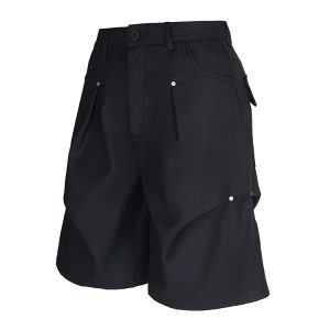 2025 Summer Pleated Casual Trousers - Trendy Versatile Five-Point Shorts for Effortless Style