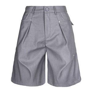 2025 Summer Pleated Casual Trousers - Trendy Versatile Five-Point Shorts for Effortless Style