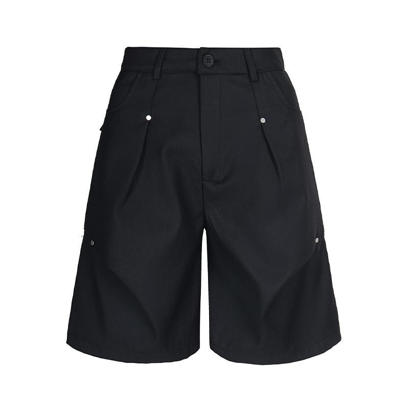 2025 Summer Pleated Casual Trousers - Trendy Versatile Five-Point Shorts for Effortless Style