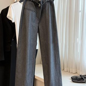 2025 Summer Plus Size High-Waisted Loose Wide-Leg Jeans for Women - Versatile Pear-Shaped Commuter Trousers