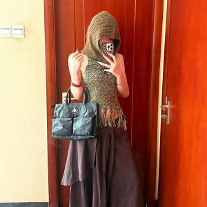 2025 Summer Retro Spicy Girl Backless Woven Vest with Tassel Neck, Slim-Fit Sleeveless Top for Women