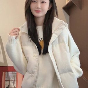 2025 Winter Women's Stylish Unique Down Cotton Vest, Warm Layering Top for Chic Cold Weather Fashion