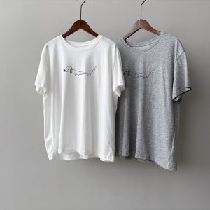3D Dog Print Short Sleeve T-Shirt for Women, Casual Loose Fit Top, 2025 Summer Korean Style Fashion