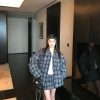 90% White Duck Down INS Style Patterned Down Jacket and Pleated Skirt Set for Women - Winter Fashion, 90s Inspired Look