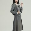 Academic Hall College Style Lace Collar Knitted Cardigan - Sweet, Vintage-Inspired Top Coat for Y2K Fashion Lovers