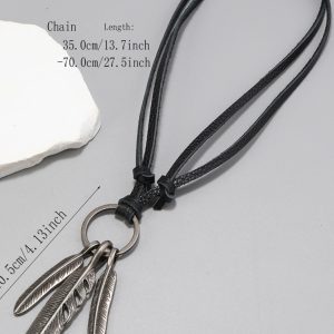 Adjustable Vintage Minimalist Feather Necklace - Everyday Wear, Boho Chic Jewelry, Ethereal Style Accessory