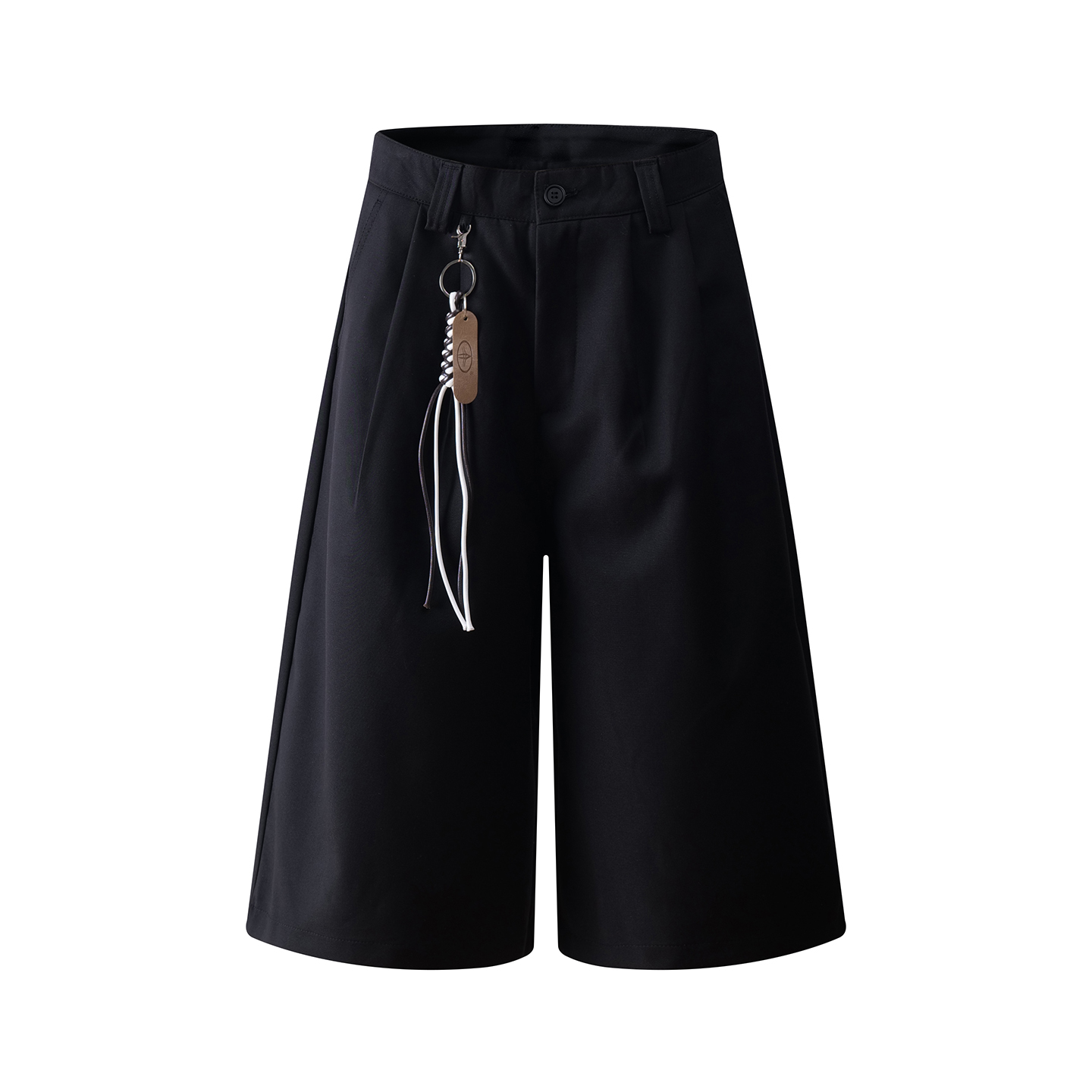American Minimalist Three-Quarter Wide-Leg Trousers - Versatile Summer Casual Straight-Leg Shorts for Effortless Style