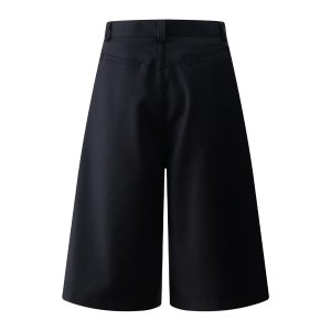 American Minimalist Three-Quarter Wide-Leg Trousers - Versatile Summer Casual Straight-Leg Shorts for Effortless Style