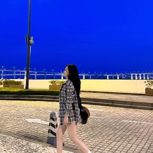 Autumn Blue-Gray Plaid Shirt - Youthful Campus Style, Vintage-Inspired, Perfect for 90s and Y2K Fashion Trends