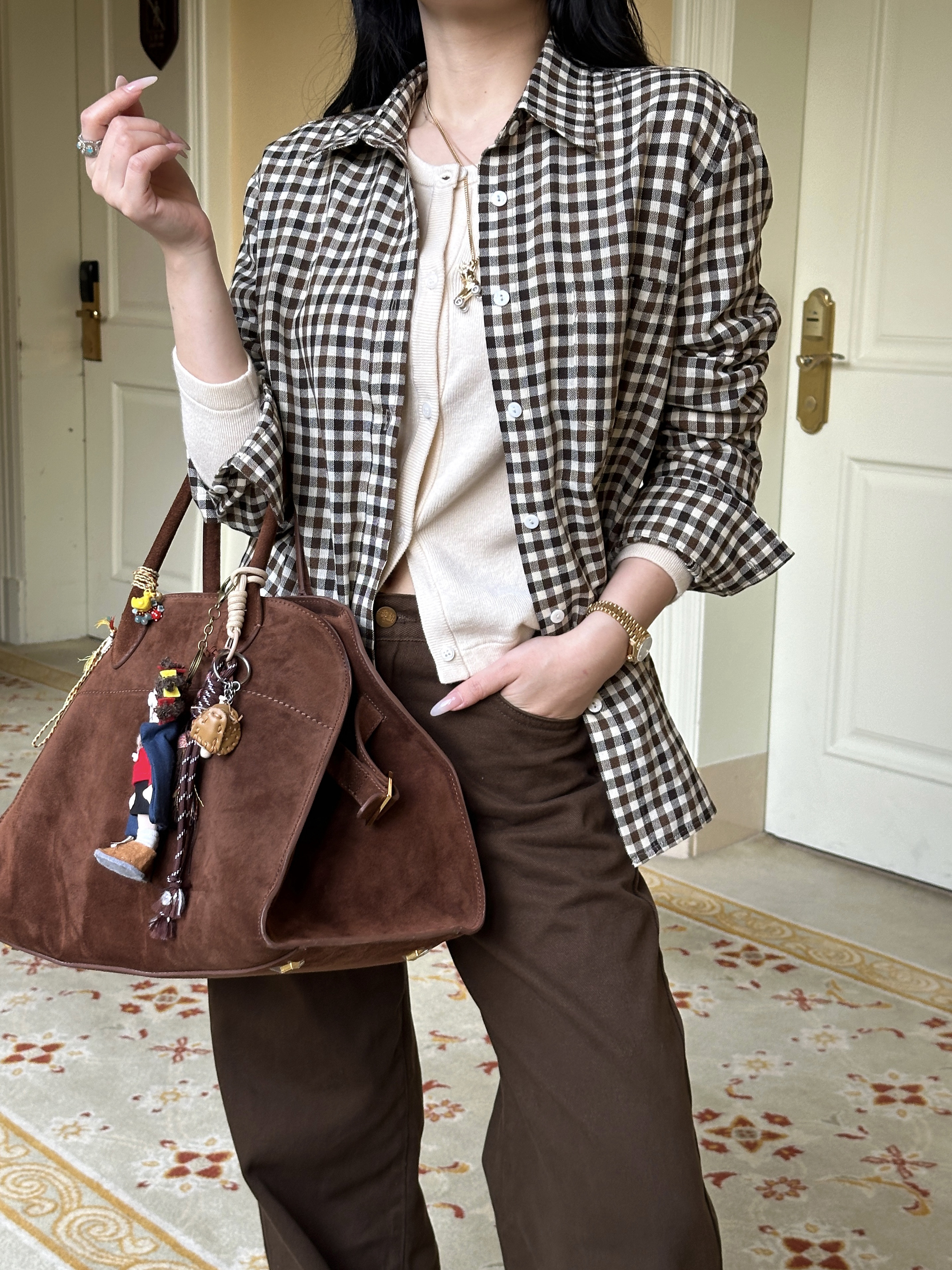 Autumn Coffee Layering Top - 5 Shades of Coffee Color Blend for Effortless Style - Perfect for Cozy Fall Outfits