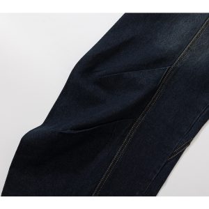 Baggy Washed Blue Vintage Wide-Leg Jeans - Summer 2025 Curved Knife Pants for 90s Y2K Style