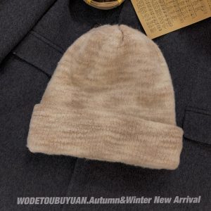 Big Head Circumference Knitted Hat for Women - 'My Head Is Not Round' 2024 Winter Wool Beanie for a Slimming Look