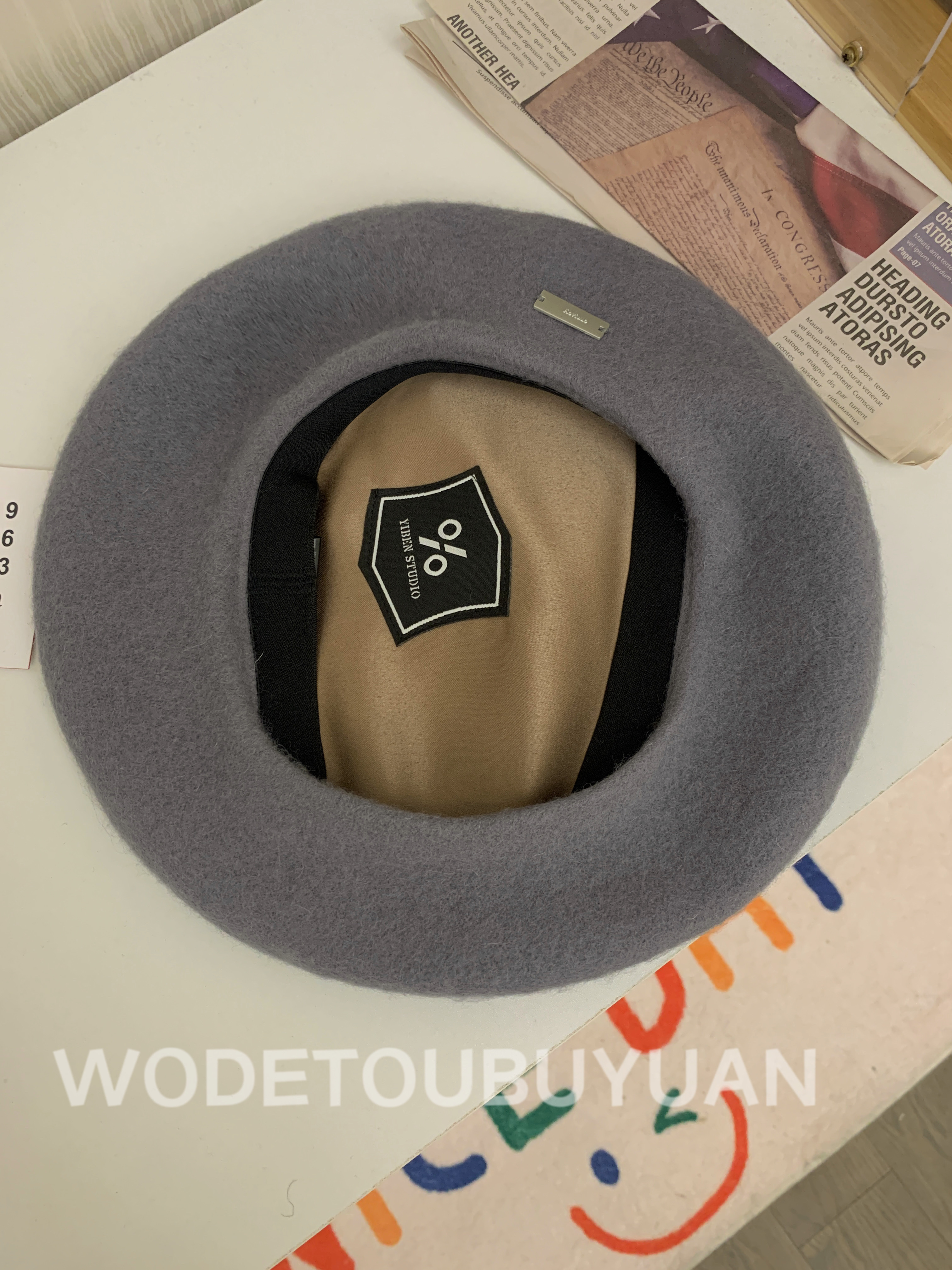 Black Octagonal Painter's Hat Beret for Women - Versatile Autumn Winter Accessory, Flattering Fit for Large Head Circumference