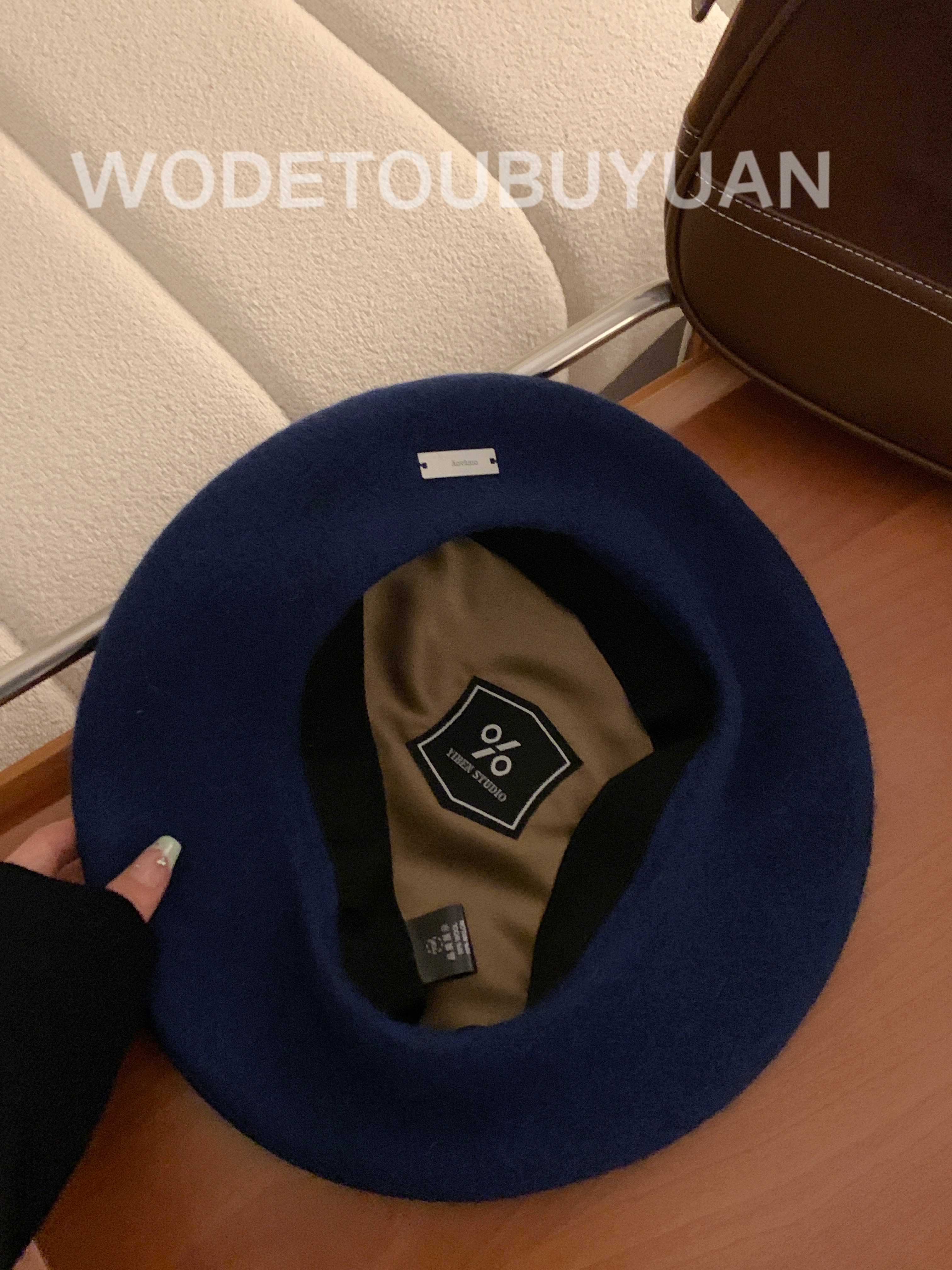 Black Octagonal Painter's Hat Beret for Women - Versatile Autumn Winter Accessory, Flattering Fit for Large Head Circumference
