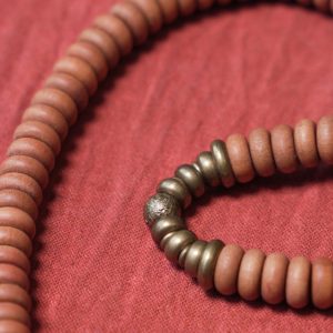 Bohemian Double Circle Sandalwood Bead Bracelet for Women & Men - Retro Ethnic Style Hand Accessory