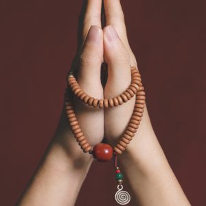 Bohemian Double Circle Sandalwood Bead Bracelet for Women & Men - Retro Ethnic Style Hand Accessory
